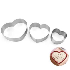 Heart shaped stainless steel cake mould