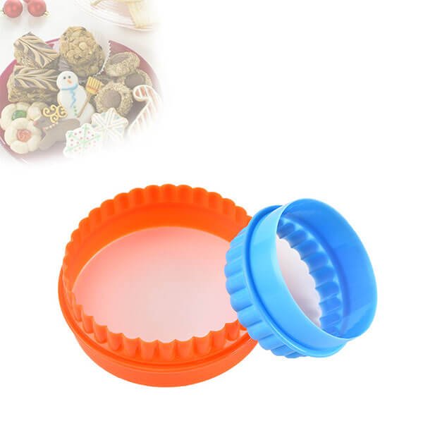 Round shaped plastic cookie mould