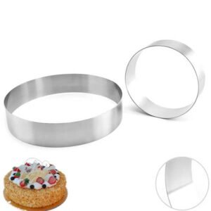 Round shaped stainless steel cake mould