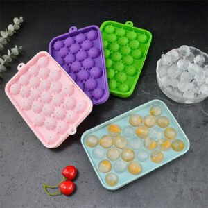 Ice ball silicone ice cube tray