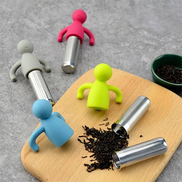 Man shaped silicone tea infuser