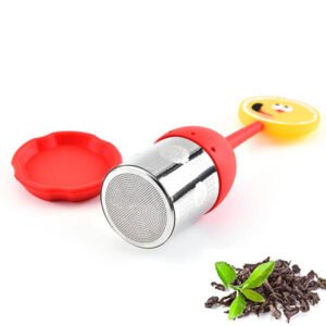 Orange shaped silicone tea infuser