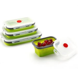 Rectangular silicone lunch box