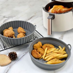 Round shaped Silicone air Fryer Pan