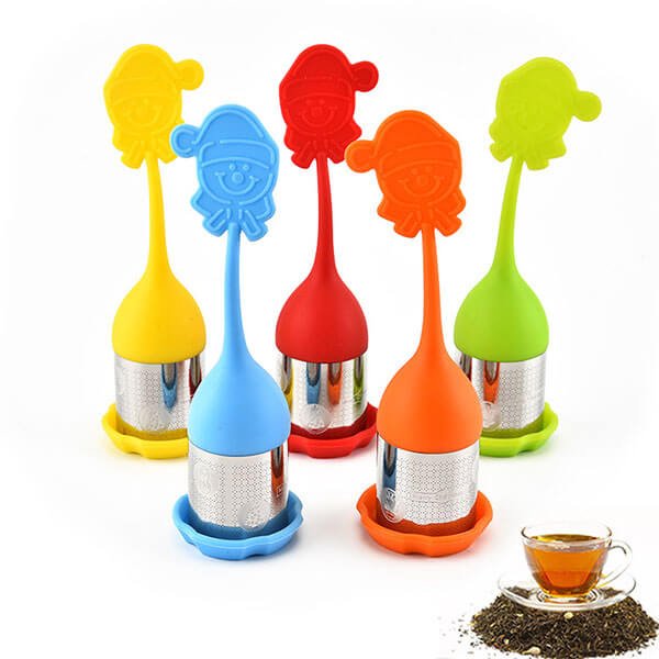 Santa Claus shaped silicone tea infuser