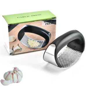 Stainless steel garlic press