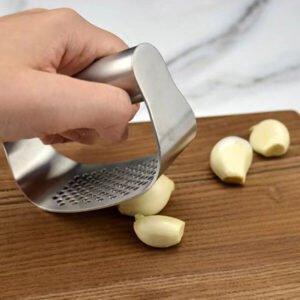 Stainless steel garlic press sets