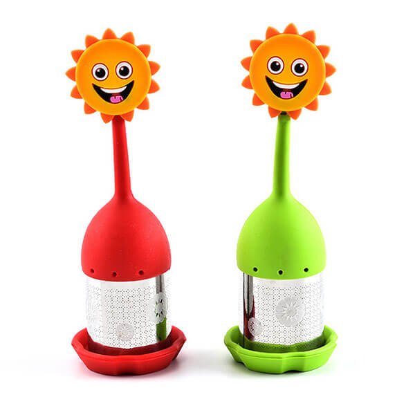 Sunflower shaped silicone tea infuser