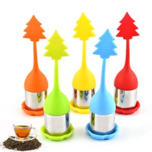 Tree shaped silicone tea infuser