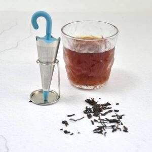 Umbrella shaped silicone tea infuser