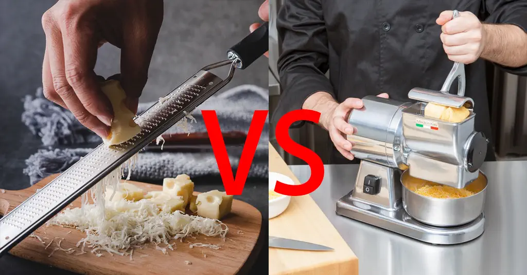 Manual Cheese Graters VS Electric Cheese Graters